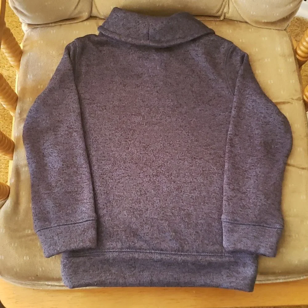 NWOT Supersoft Sonoma Little Boys Collared Sweatshirt with Button Accent Sz 4